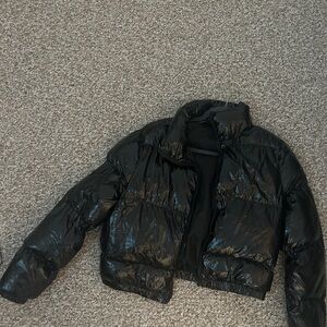 Shein Black Puffer Jacket Small
